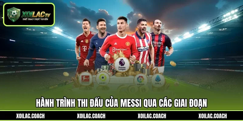 Hành trình thi đấu của Messi qua các giai đoạn Hành trình thi đấu của Messi qua các giai đoạn