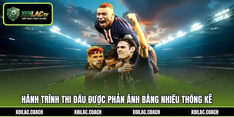 Hành trình thi đấu được phản ánh bằng nhiều thống kê Hành trình thi đấu được phản ánh bằng nhiều thống kê