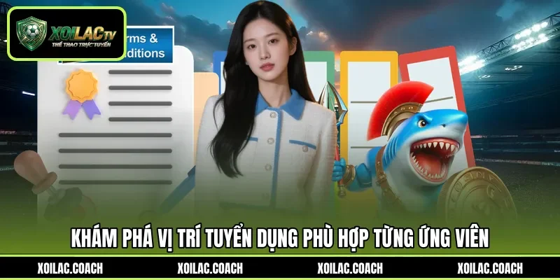 Khám phá vị trí tuyển dụng phù hợp từng ứng viên Khám phá vị trí tuyển dụng phù hợp từng ứng viên