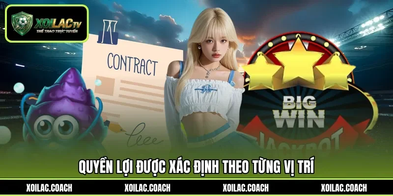 Quyền lợi được xác định theo từng vị trí Quyền lợi được xác định theo từng vị trí